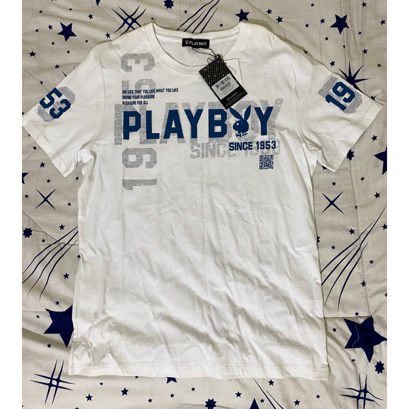 เสื้อยืดเพลย์บอย (Playboy) &HEAD ทรงกีฬา ใหม่ แท้ XL