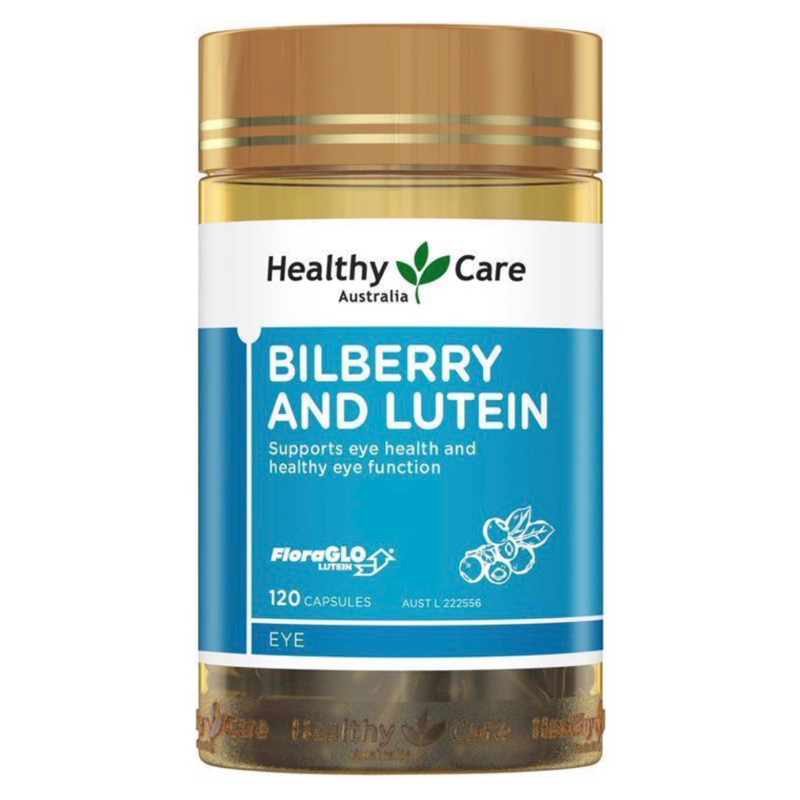 Healthy Care Bilberry &amp; Lutein 120 Capsules
