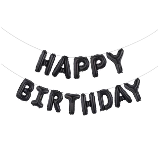 เซตลูกโป่งฟอยล์วันเกิด happy birthday set ขนาด 16 นิ้ว (ขายยกเซต) วันเกิด ตัวอักษร HBD