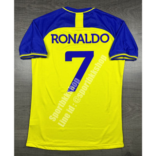 [Player] - เสื้อฟุตบอล AL-Nassr Home อัล นาสเซอร์ เหย้า 2023/24 เกรดนักเตะ พร้อมเบอร์ชื่อ 7 RONALDO