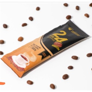 24 Fin instant coffee ( 1 ซอง )  กาแฟสำเร็จรูปวิตามินแอคทีฟ  บำรุงสมองและระบบประสาท  ลดความเครียด