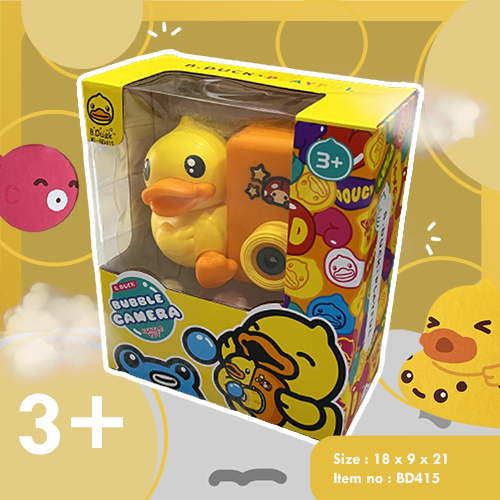 B.duck ของเล่นกล้องเป็ดน้อยเป่าฟองสบู่ Bubble Camera WL-BD415 ของเล่นสำหรับเด็ก แบรนด์Bduck