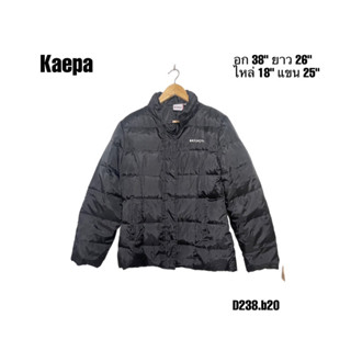 Kaepa Down Jacket Black L เสื้อแจ็คเก็ต เสื้อกันหนาวขนเป็ดอก 38 ยาว 26 ใหม่ค่ะตัวนี้ D238.b20