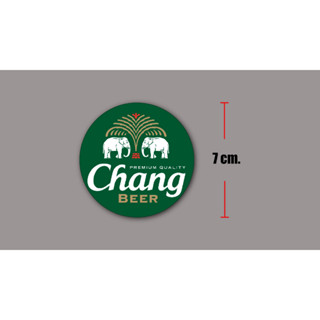 sticker pvc chang beer สติกเกอร์ เบียร์ช้าง งานออฟเซ็ทแท้ pvc กันน้ำ กันแดด