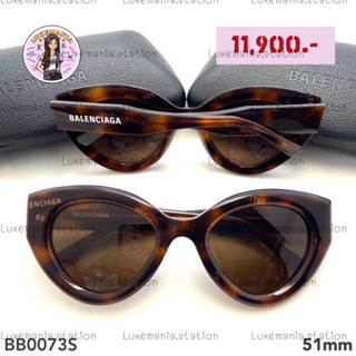 👜: New!! Balenciaga Sunglasses BB0073S 51 mm.‼️ก่อนกดสั่งรบกวนทักมาเช็คสต๊อคก่อนนะคะ‼️