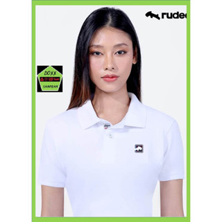 Rudedog เสื้อโปโล ชาย หญิง สีขาว รุ่น Pass