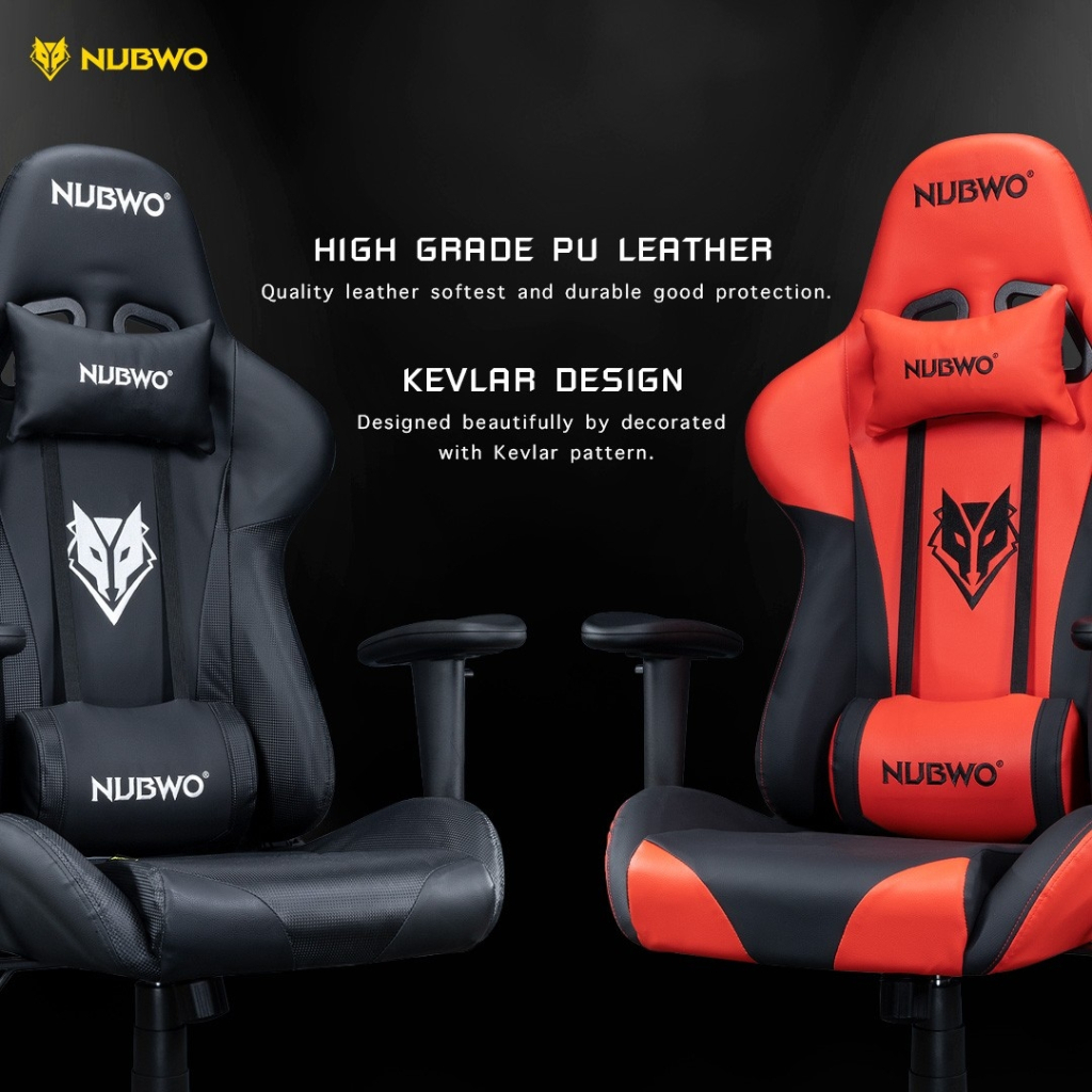 [กดสั่งซื้อ1ตัวต่อ1ออเดอร์] NUBWO Gaming Chair NBCH-007 เก้าอี้เกมมิ่ง ปรับนอนได้ถึง 180 องศาพร้อมหมอนรองหลังและรองคอ
