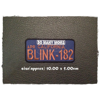 ตัวรีดติดเสื้อ blink 182 อาร์มรีด อาร์มปัก ตกแต่งเสื้อผ้า หมวก กระเป๋า แจ๊คเก็ตยีนส์ Hipster Embroidered Iron On Sew on