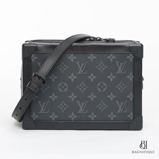 LOUIS VUITTON SOFE TRUNK M.CLIP 25 BLACK MONOGRAM CANVAS BHW