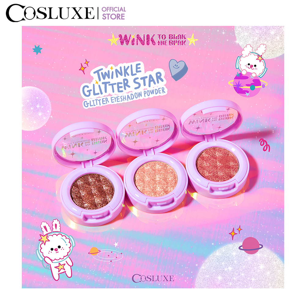 COSLUXE WINK TO THE BLINK BLINK-TWINKLE GLITTER STAR GLITTER EYESHADOW POWDER กลิตเตอร์ อายแชโดว์ รูปที่ 2