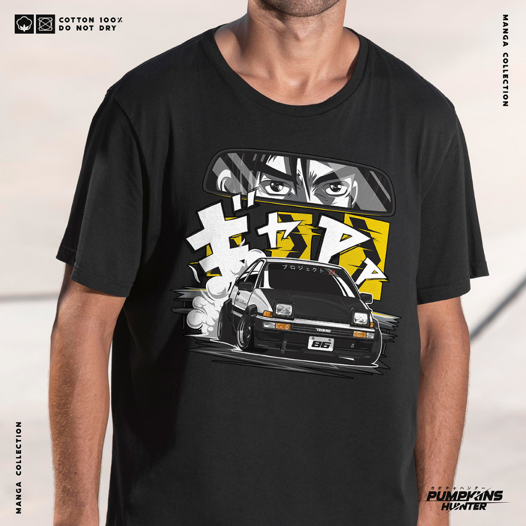 Pumpkinshunter | เสื้อยืด คอกลม รถยนต์ โตโยต้า Toyota AE86 Initial D