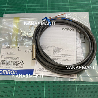 E2E-X3D18 หัวM8 จับโลหะ ระยะจับ 3mm 2 สาย NO  ไฟ 12 to 24 VDC