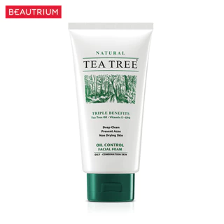TEA TREE Oil Control Facial Foam ผลิตภัณฑ์ทำความสะอาดผิวหน้า 140g