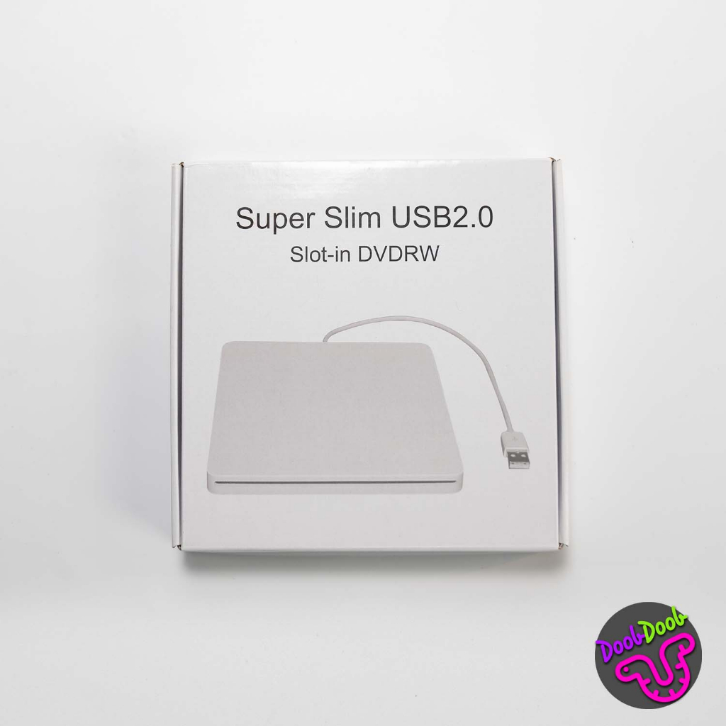 กล่องใส่cd Super Slim USB2.0 Slot-in DVDRW External Drive Slot Rewriter
