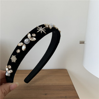 Jolie💞 | Korea diamond velvet headband ที่คาดผม ผ้ากำมะหยี่