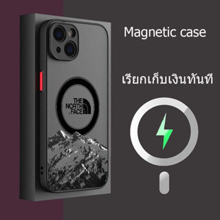 🔥ส่งจากไท🔥Magnetic case🔥เคสไอโฟน 14 pro max แนวโน้ม เคส for iphone 13 12 เคสไอโฟนแม่เหล็ก 11 pro max 14 plus แฟชั่น case