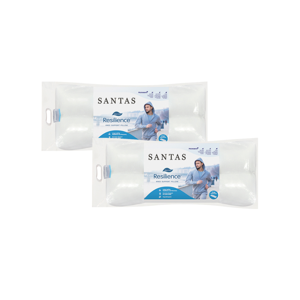SANTAS หมอนรองเข่า รุ่น DACRON® RESILIENCE™ (แพ็คคู่)พร้อมปลอกหมอนในแพ็คคละสี คละลาย