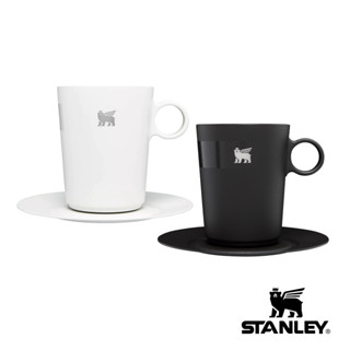 [ลิขสิทธิ์แท้] STANLEY CAFÉ LATTE CUP &amp; STILLNESS SAUCER - 10.6 OZ แก้ว กาแฟ แสตนลีย์ แท้