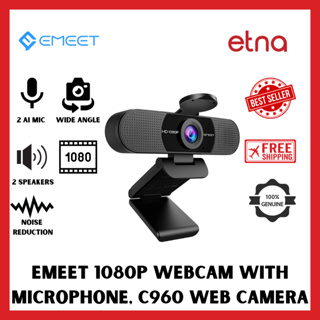 EMEET 1080P Webcam with Microphone, C960 Web Camera