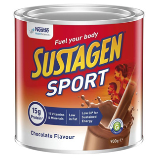 Sustagen Sport Chocolate, Vanilla 900g สารอาหารเสริมพลังงานก่อนการออกกำลังกาย