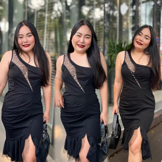 เดรสสาวอวบ เดรสออกงาน🧸Bombay dress🧸