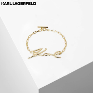 KARL LAGERFELD - K/SIGNATURE GOLD BRACELET 230W3996 สร้อยข้อมือ