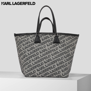 KARL LAGERFELD - K/ESSENTIAL JACQUARD TOTE BAG 231W3027 กระเป๋าถือ