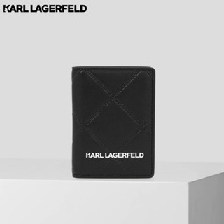 KARL LAGERFELD - K/SKUARE EMBOSSED BI-FOLD CARDHOLDER 231W3209 กระเป๋าใส่นามบัตร