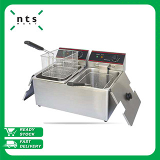 PRIMO ELECTRIC 2-TANK FRYER(2-BASKET) หม้อทอดไฟฟ้า หม้อทอด 2 หัวเตา ขนาด 6-11 ลิตร รุ่น  PIM1-EF