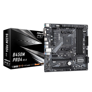 ASRock B450M PRO4 R2.0 AM4 AMD mATX Motherboards