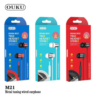 OUKU M21 ใหม่ หูฟัง trrue headset stereo หูฟังสเตอริโอ เสียงดี