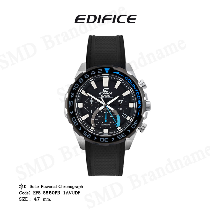 CASIO EDIFICE นาฬิกาข้อมือ รุ่น Solar Powered Chronograph Code: EFS-S550PB-1AVUDF