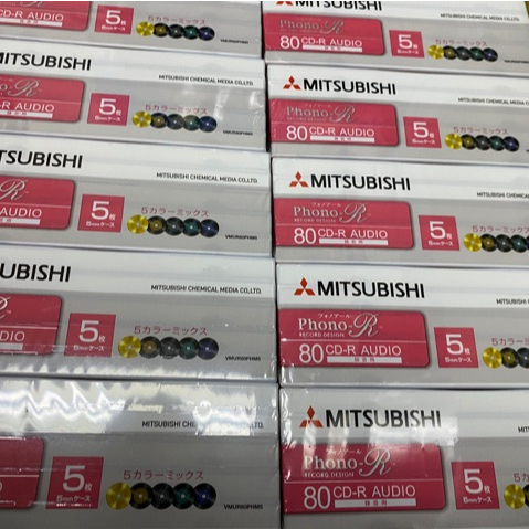 CD-R AUDIO MITSUBISHI ( pack.5 แผ่นมี 5 สี) รูปที่ 8