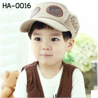 หมวกเด็ก หนุ่มน้อยนักบินเท่ห์ๆ มี 2 สี HA0016