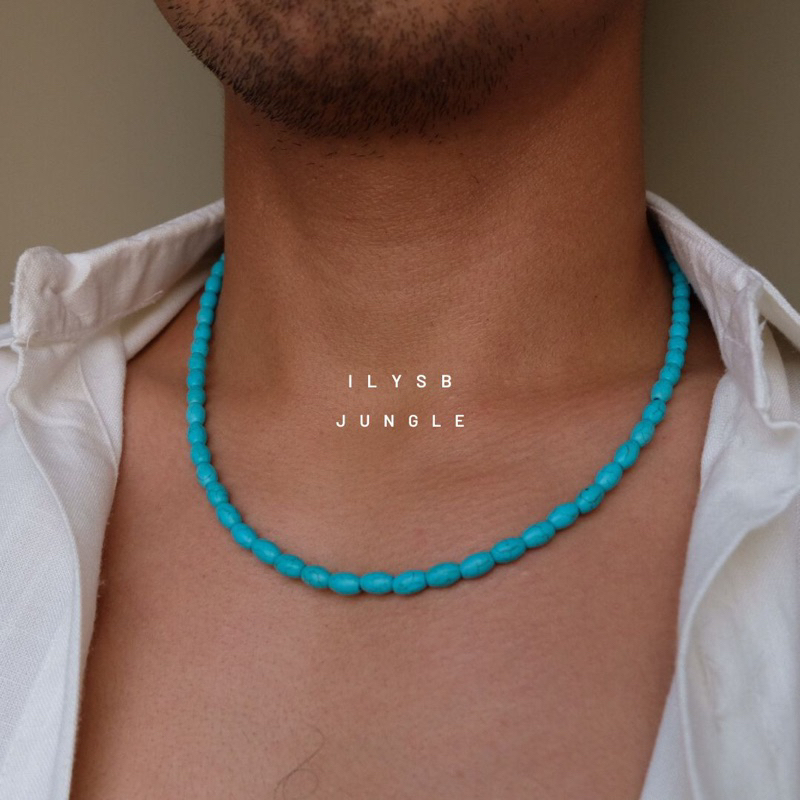 bumble blue necklace 🩵