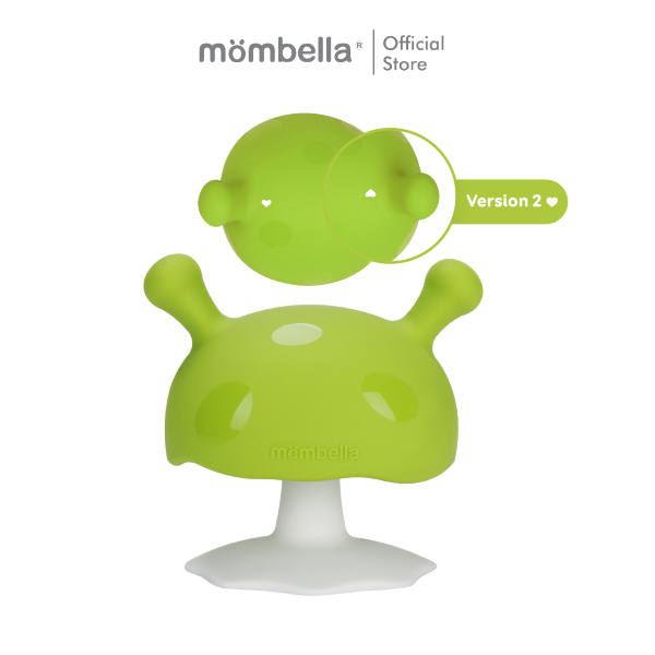 Mombella ยางกัดเห็ดมัมเบล่าสุดนิ่ม ของแท้จากอังกฤษ ปลอดภัยมี มอก. ยางกัดซิลิโคนอันดับ1  Mushroom Teether Green