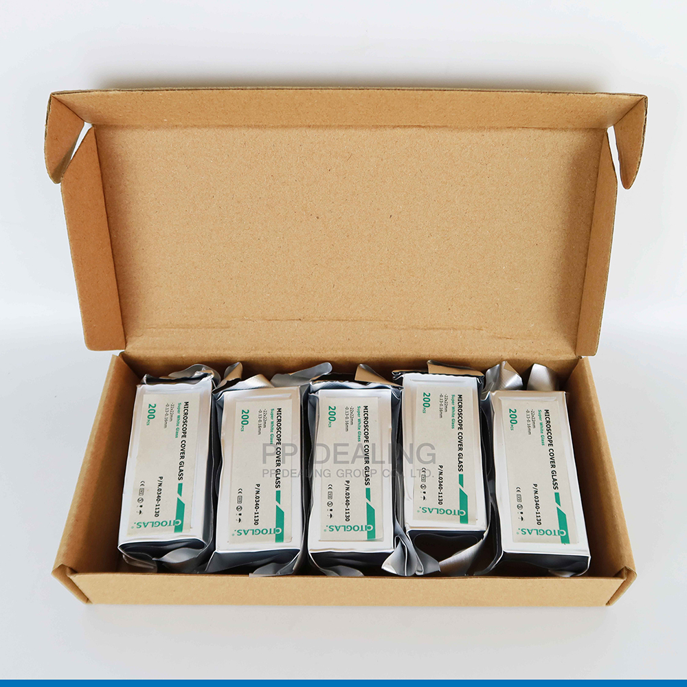 Microscope Cover Glass 200/PK 22x22mm. กระจกปิดสไลด์ - รูปที่ 2