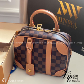 L-V Valisette Souple BB Damier Ebene / L-V Vanity Bag เกรดออริจินอล ใช้งานต่างประเทศได้ พร้อมส่งที่ไทย กระเป๋าถือทรงสวย