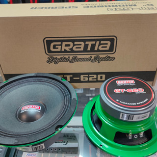 ลำโพงเสียงกลาง 6.5 นิ้ว Gratia รุ่น GT-620(ราคาต่อคู่) งานเกาหลี / สวยงาม  เสียงกลางชัด ดังไกล ให้รายละเอียดเสียงกลางดี