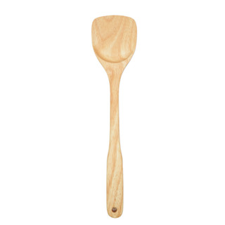 ตะหลิวไม้ยางพารา L 33 CM l RUBBER WOOD FRYING SPOON L 33cm