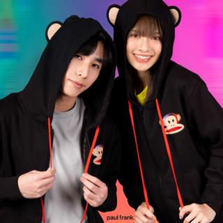 PAUL FRANK เสื้อฮู้ด UNISEX JULIUS BLOWING AURORA EARS FULL ZIP HOOD