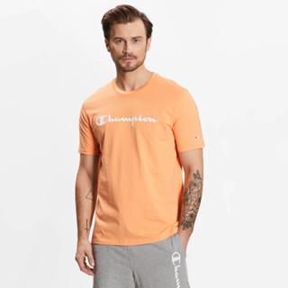 CHAMPION MEN - EU เสื้อยืดแขนสั้นผู้ชาย-ไซส์ยุโรป CREWNECK T-SHIRT  218531-OS041