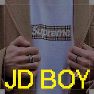 🔥สินค้าพร้อมส่ง🔥 JDBOY - SUPREME X BURBERRY T-Shirt ของแท้เท่านั้น Size S-XL