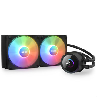 NZXT Kraken RGB 240mm - AIO RGB CPU Liquid Cooler - LCD Display - 2 x F120RGB