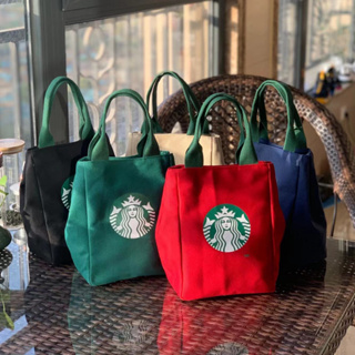 NEW กระเป๋าสตาร์บัค ถุงผ้าสตาร์บัคขนาด กระเป๋าผ้าสตาร์บัค กระเป๋าstarbucks กระเป๋าผ้า canvas กระเป๋าผ้าแคนวาส พร้อมส่งใน