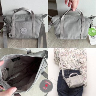 Kipling Art compact grey crossbody แท้💯