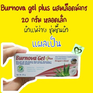 20 กรัม Burnova gel plus dragon blood ผสม เลือดมังกร เจลว่านหางจระเข้