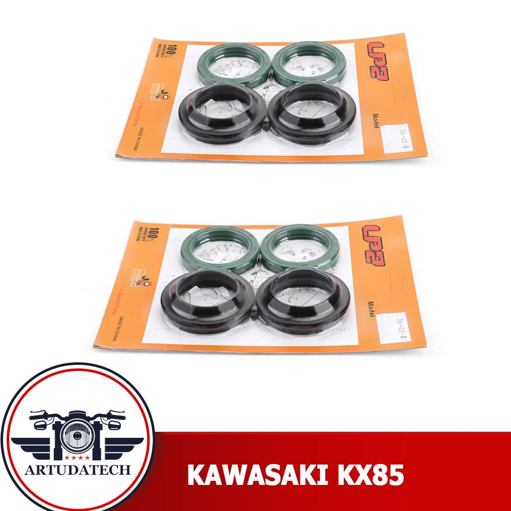 2 ชิ้น ซีลโช๊คหน้า+ซีลกันฝุ่น Kawasaki Z650 Z750 KX85 KX80 Yamaha XJ650 XV750 YZ85 YZ80