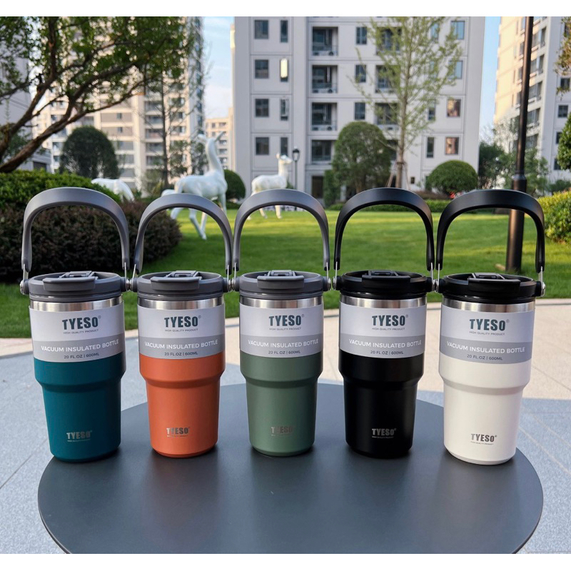 แก้วน้ำ พร้อมส่ง แก้วน้ำเก็บอุณหภูมิ รุ่นใหม่ล่าสุด ฝาแบบใหม่พร้อมหูหิ้ว แก้วน้ำTYESO แก้วน้ำเยติ