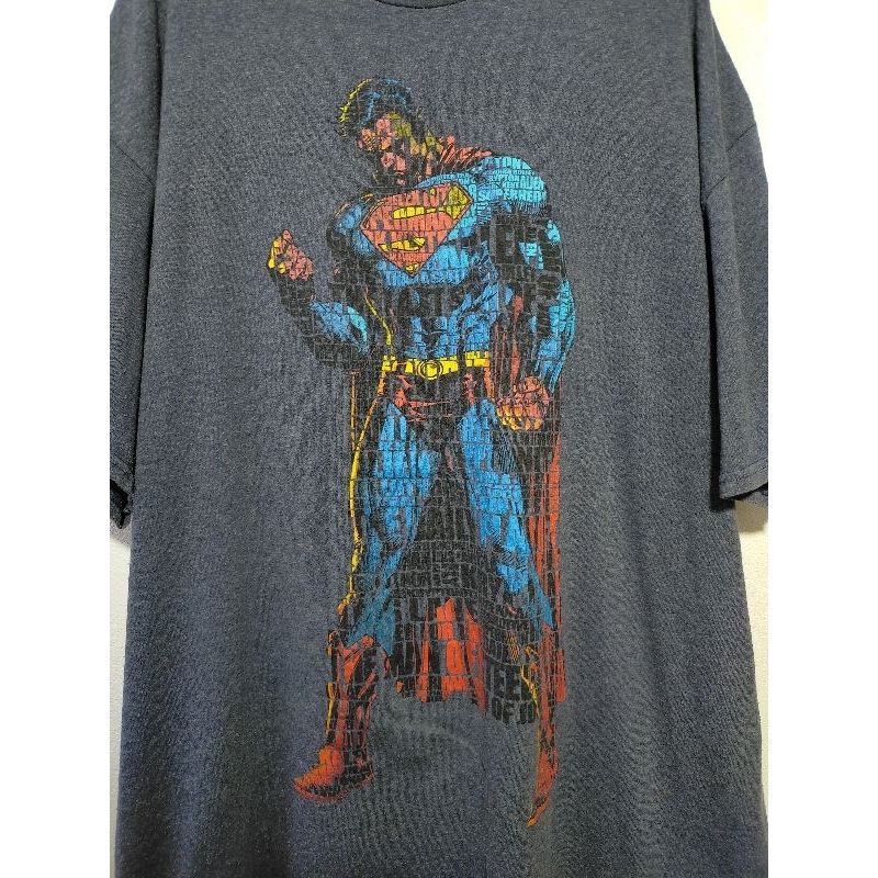 เสื้อยืด มือสอง ลายการ์ตูน DC ลาย Superman อก 50 ยาว 29
